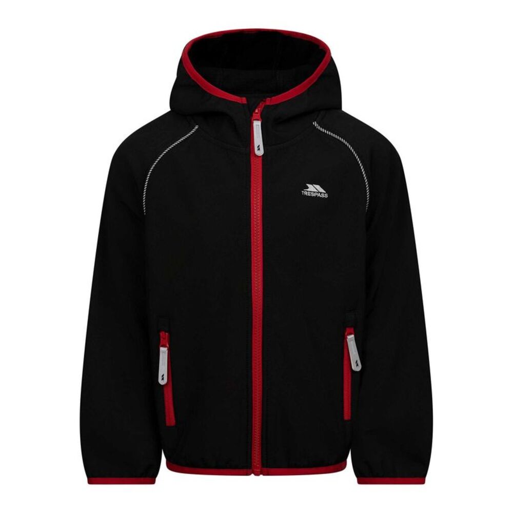 Trespass Childrens/Kids Belmoon Soft Shell Jacket / Black